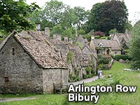 A view of Arlington Rown in Bibury