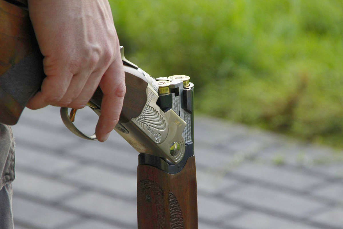 A Beretta 'over/under' shotgun - an excellent clay pigeon shooting gun