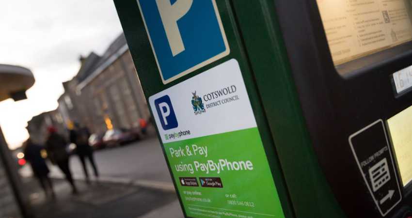 Pay-by-phone parking in the Cotswolds