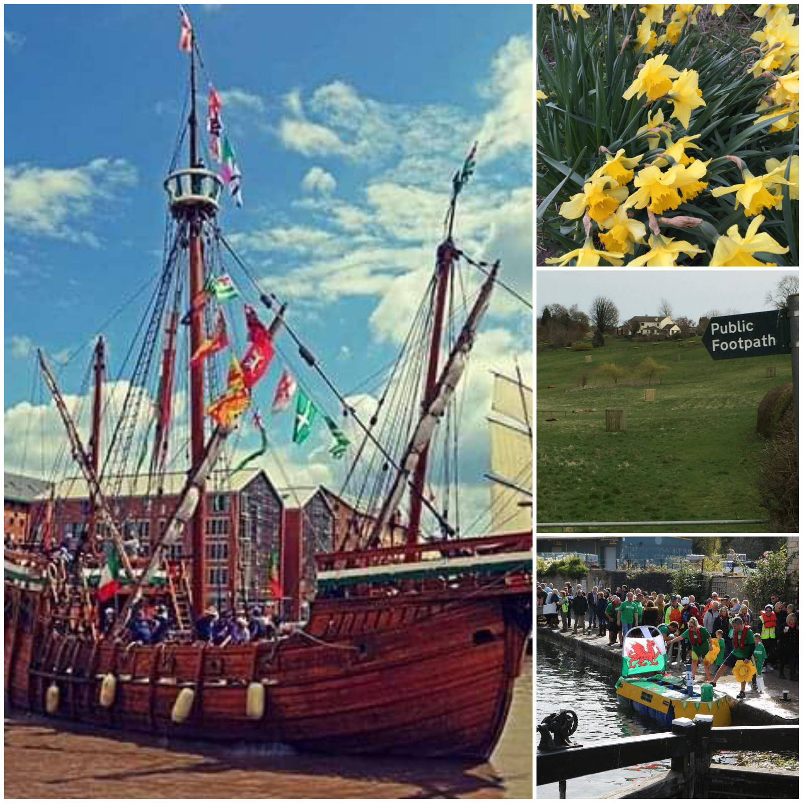 Spring in the Cotswolds - Daffodils, Cotswold walks, tall ships and the Stroud Boat Race