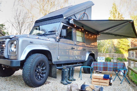 Drover Camping - Fun on Four Wheels in a Defender Camper