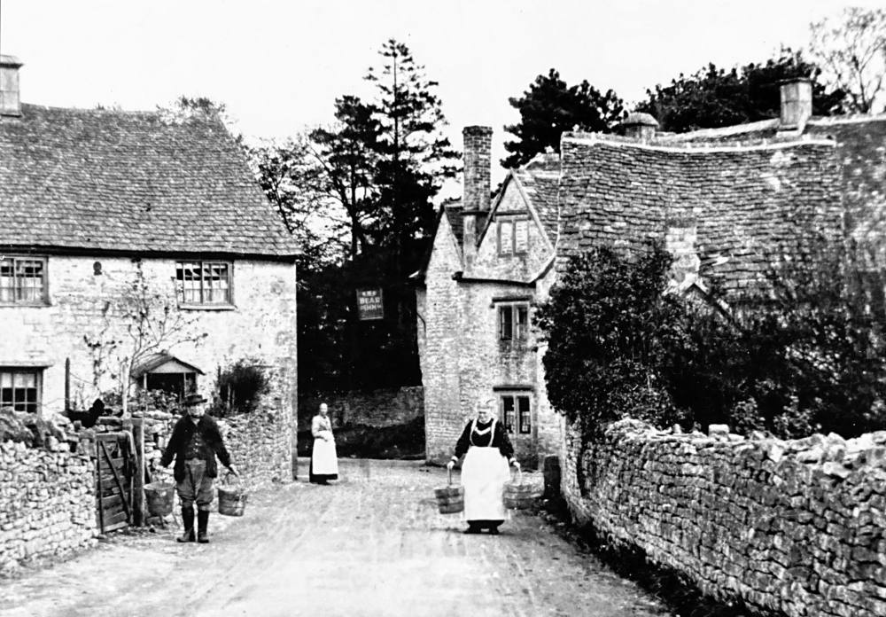 Water carriers in Stroud Road, Bisley