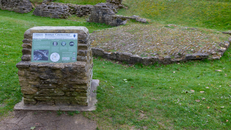 Roman remains at Abbey Grounds in Cirencester