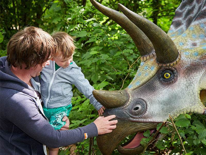 Dinosaurs at Jurassic Journey, Birdland Park and Gardens