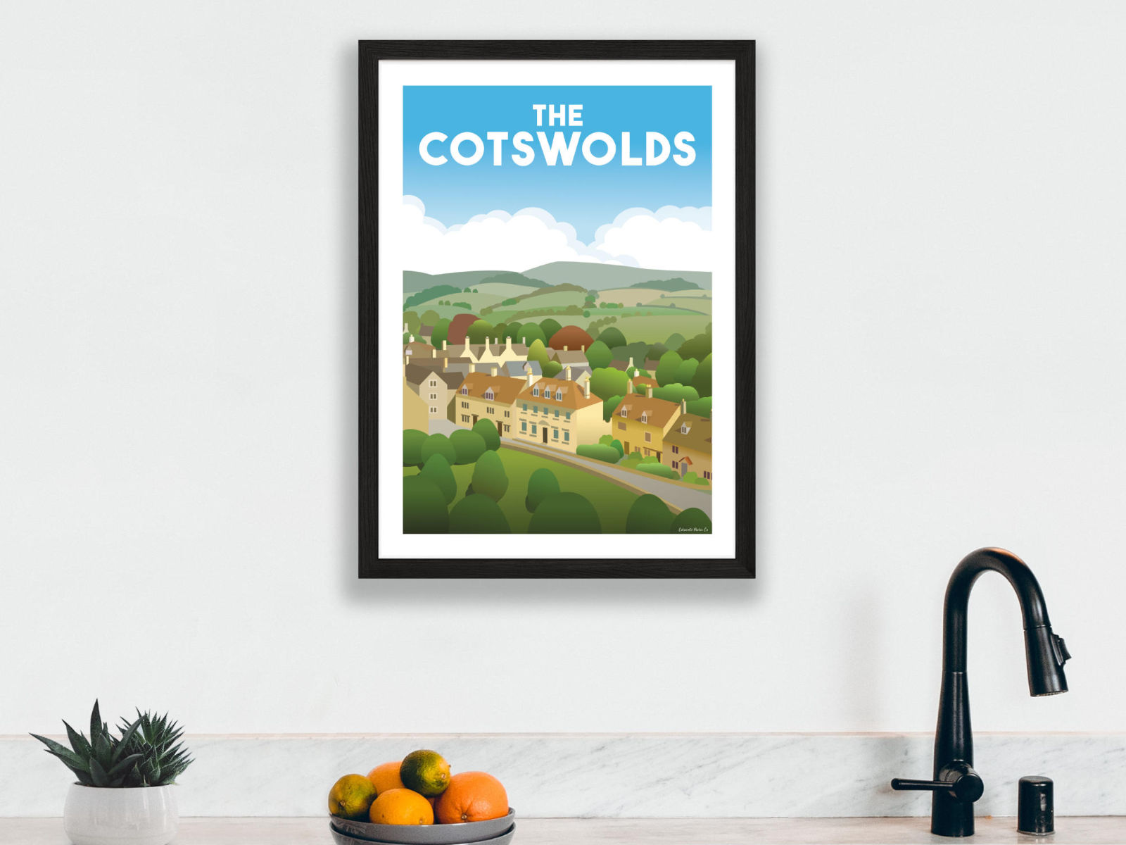 Cotswold Poster Co - Framed Cotswolds poster
