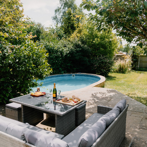 The pool at Cotswold Country House, Kingham