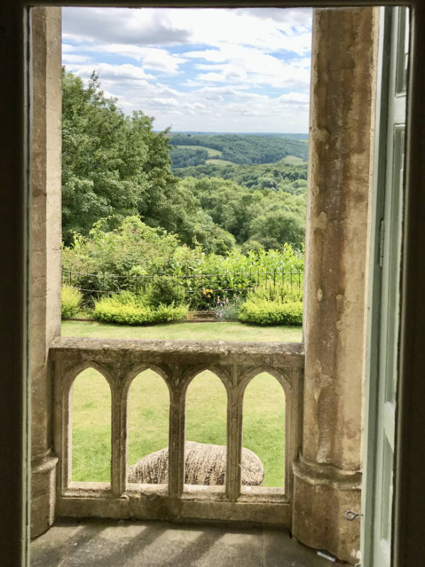 A view over the surrounding countryside from Newark Park