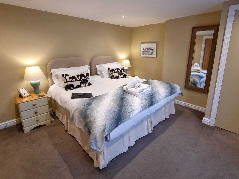 One of the bedrooms at The Lansdowne, Bourton-on-the-Water