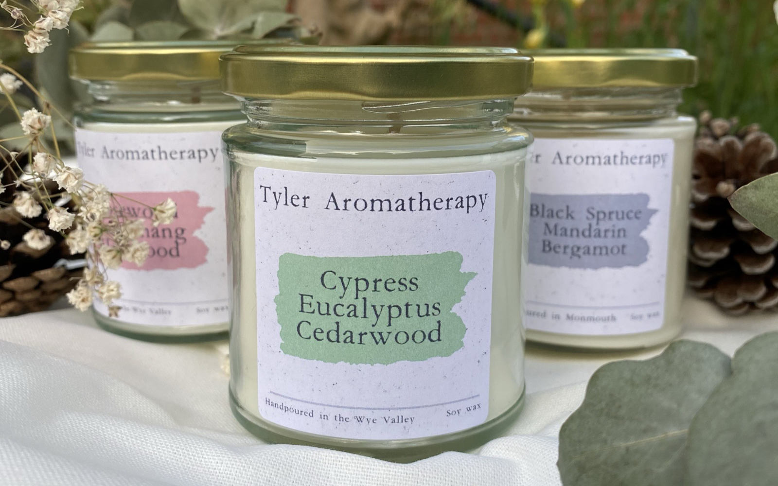 Cypress, Eucalyptus and Cedarwood candle from Tyler Aromatherapy
